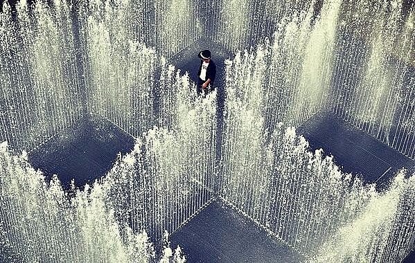 Сухой фонтан-ловушка в Лондоне